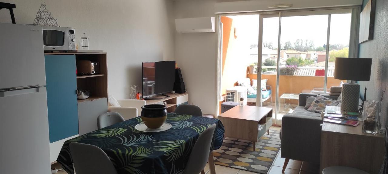 Appartement avec grande terrasse à 15 mn de la mer Saint-Estève Esterno foto